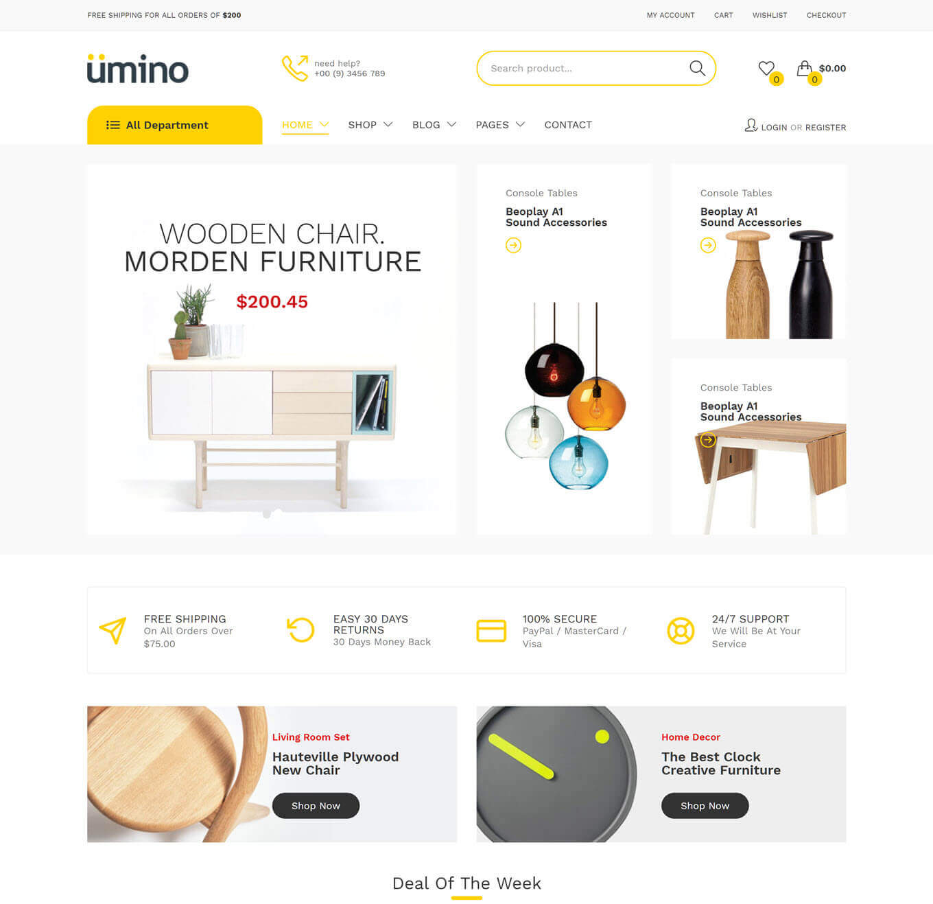 Auros v1.8.0 - template for online furniture store WordPress