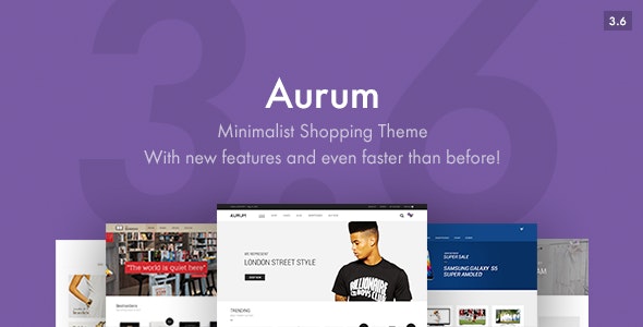 Aurum - Minimalist Shopping Theme