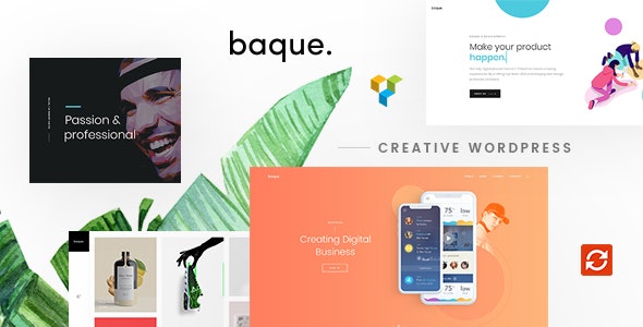 Baque - Multipurpose Onepage Creative WP Theme