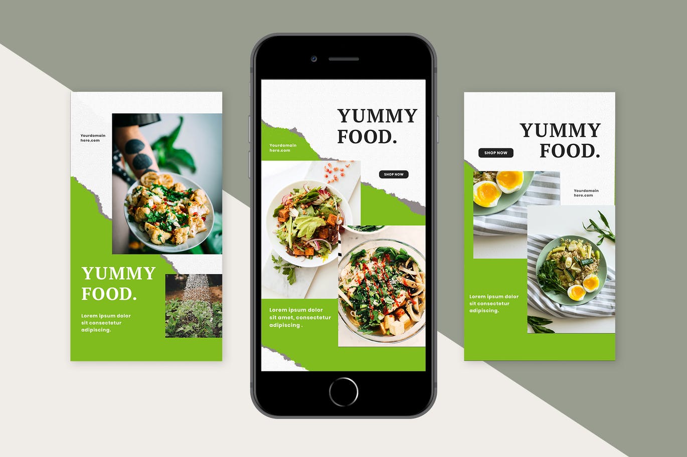 Beet Greens Food Instagram Stories Template