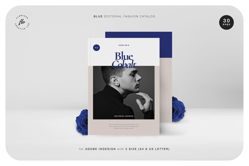 Blue Editorial Fashion Catalog
