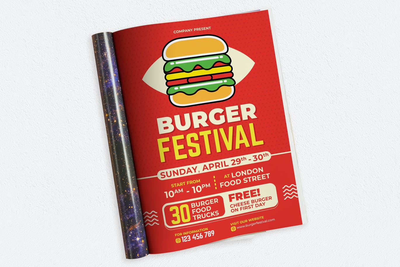 Burger Festival Ads Magazine