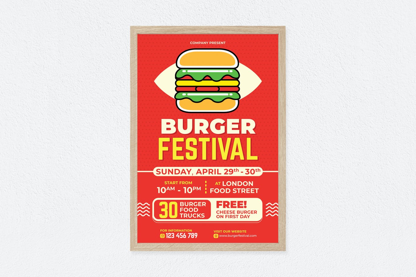Burger Festival Poster