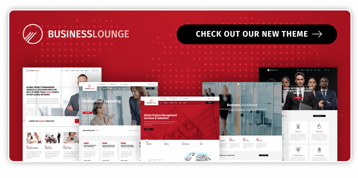 Business Lounge v1.9 - Business Template for WordPress