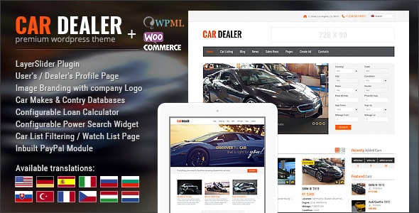 Car Dealer - Automotive Responsive WordPress Theme
