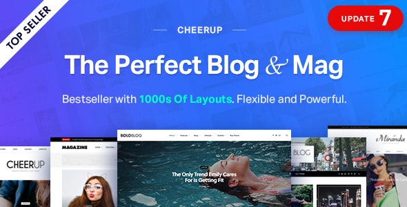 CheerUp v7.1.0 NULLED - WordPress News Template