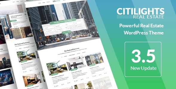 CitiLights v3.5.8 - Real Estate WordPress Template