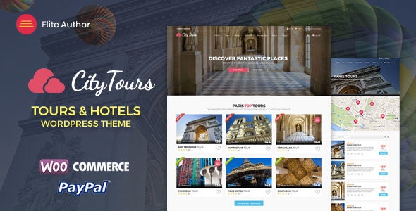 CityTours 3.2.3 - Hotel & Tours Booking Template WordPress