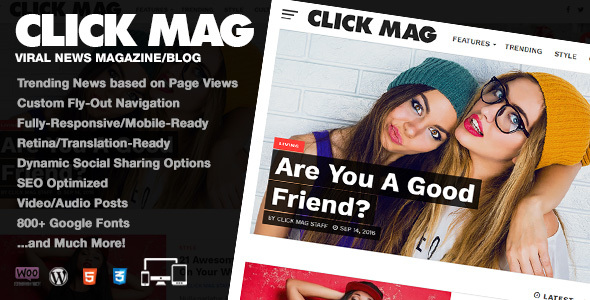 Click Mag v3.1.0 - Viral News Magazine WordPress Template
