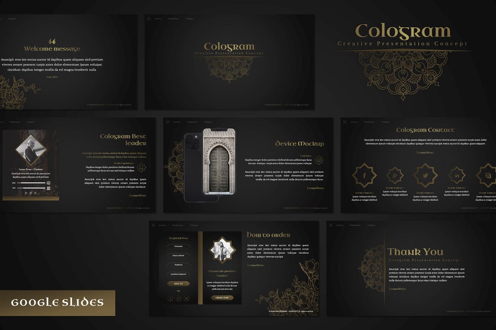 Cologram - Islamic Google Slides Template