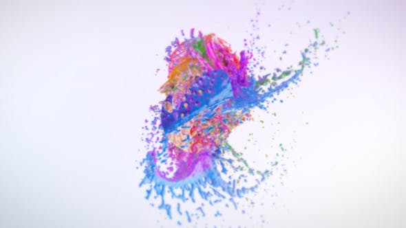 Colorful Splash Logo Reveal