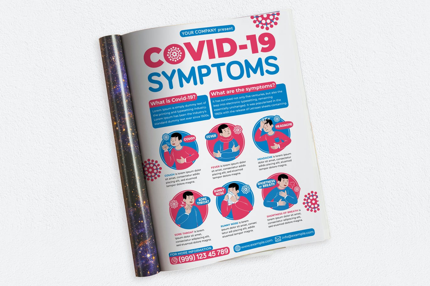 Covid-19 Symptoms Ads Magazine