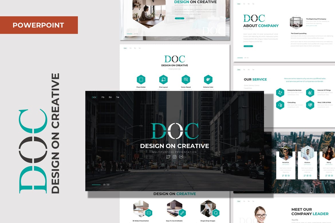 DOC - Business Powerpoint Template