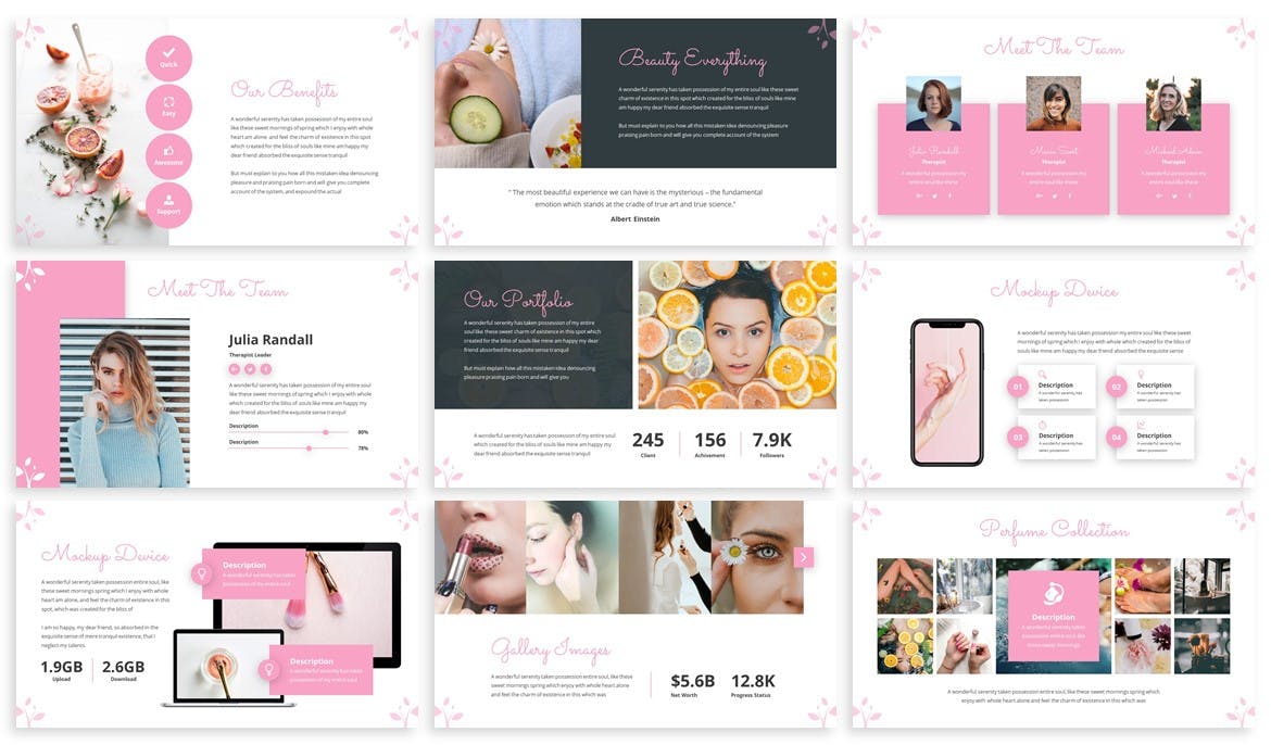 Delima - Beauty Google Slides Template