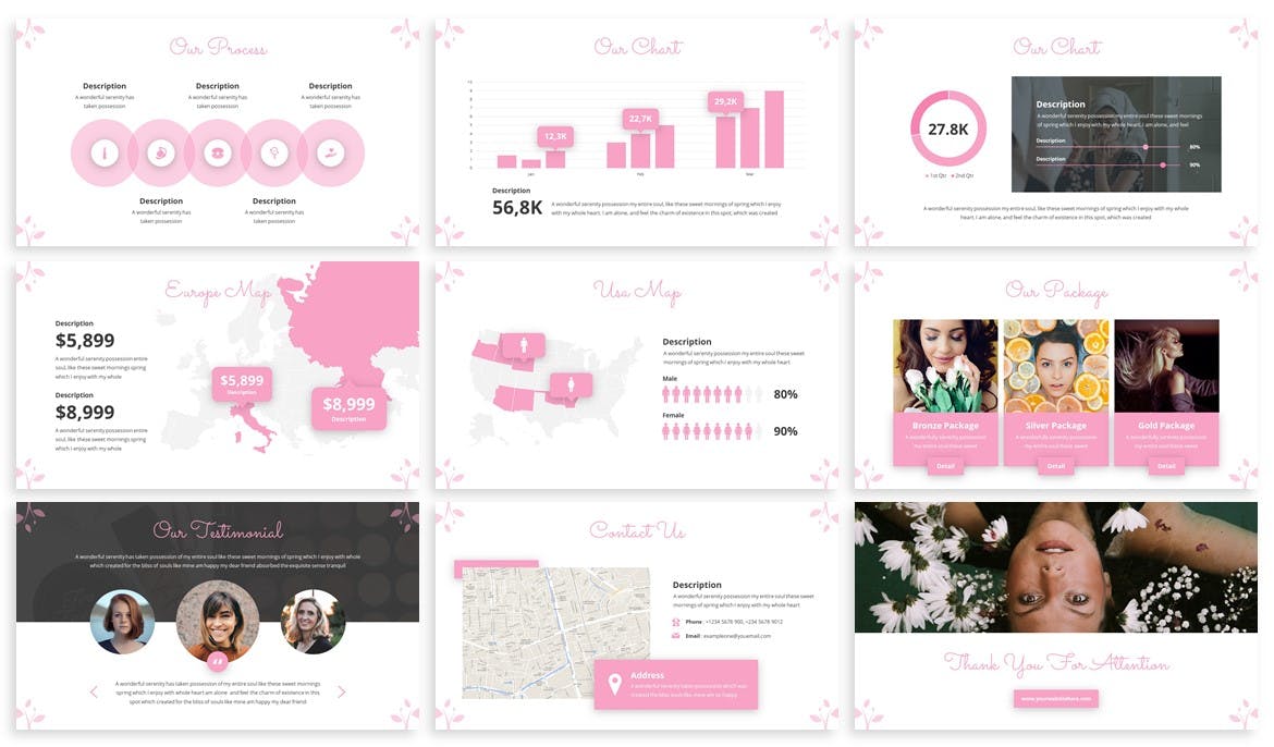 Delima - Beauty Google Slides Template