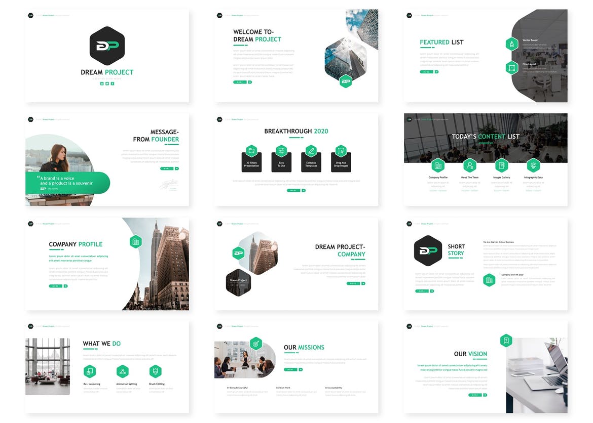 Dream Project - Business Powerpoint Template