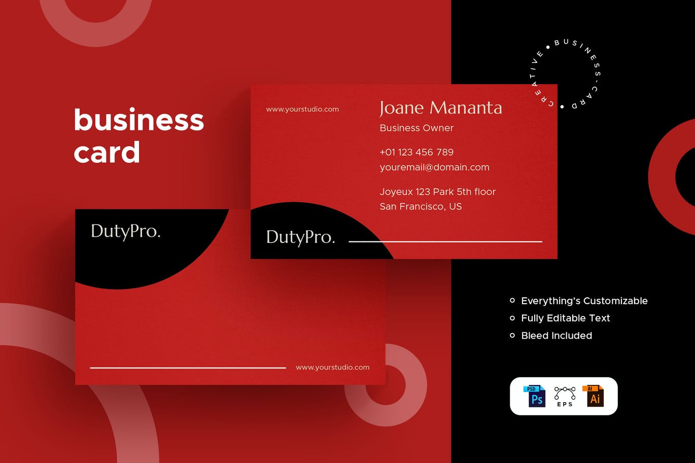 Duty Pro - Business Card - Stationery Kit