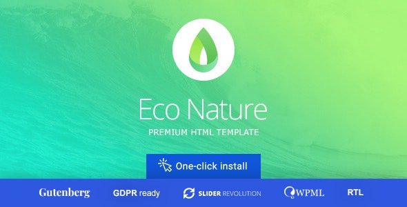 Eco Nature v1.4.6 - Ecology WordPress Template