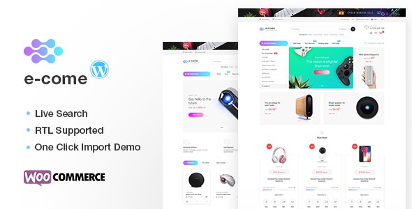 Ecome v1.5.3 - WooCommerce Electronics Store Template