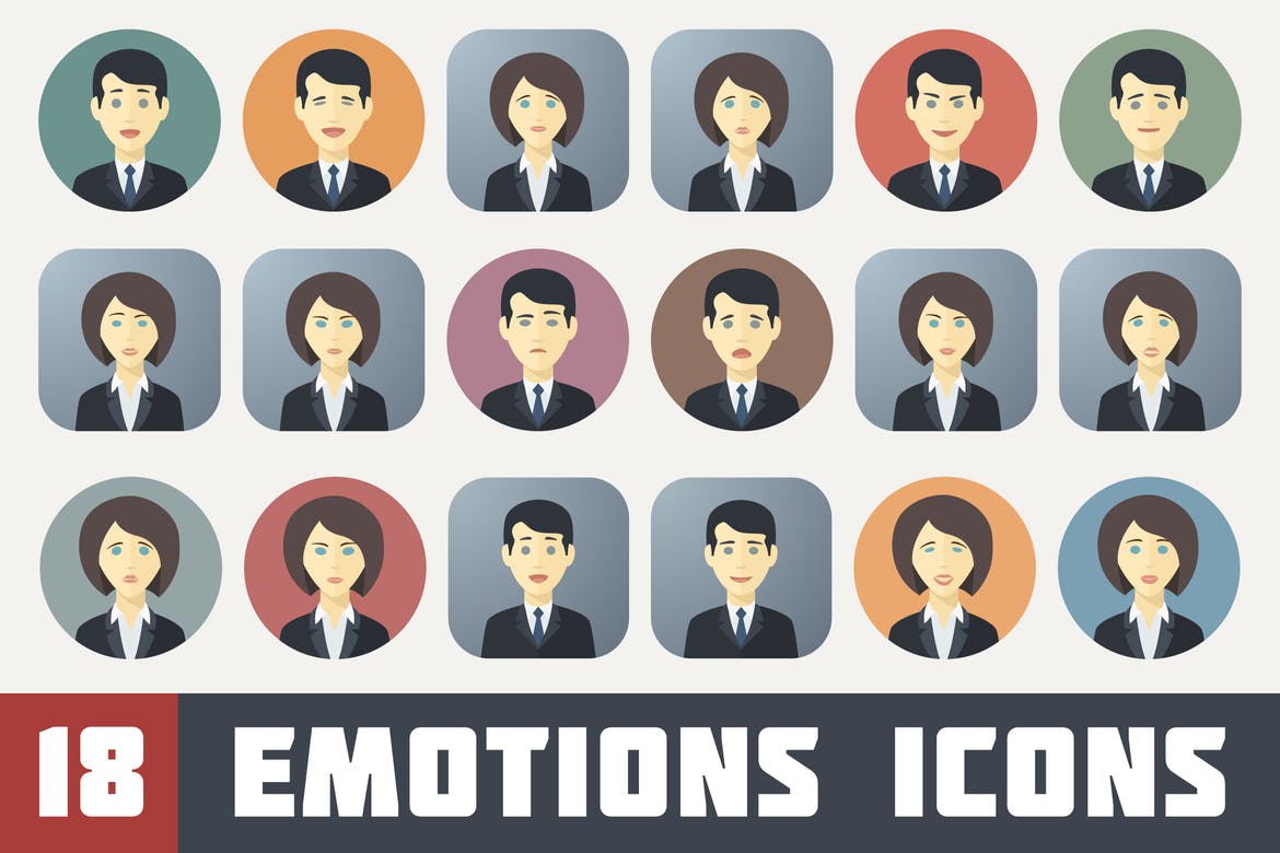 Emotions Icons Set