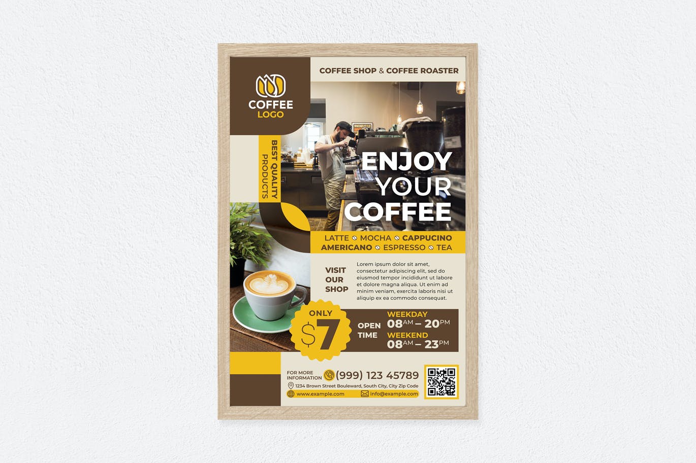 Enjoy Your Coffee Poster