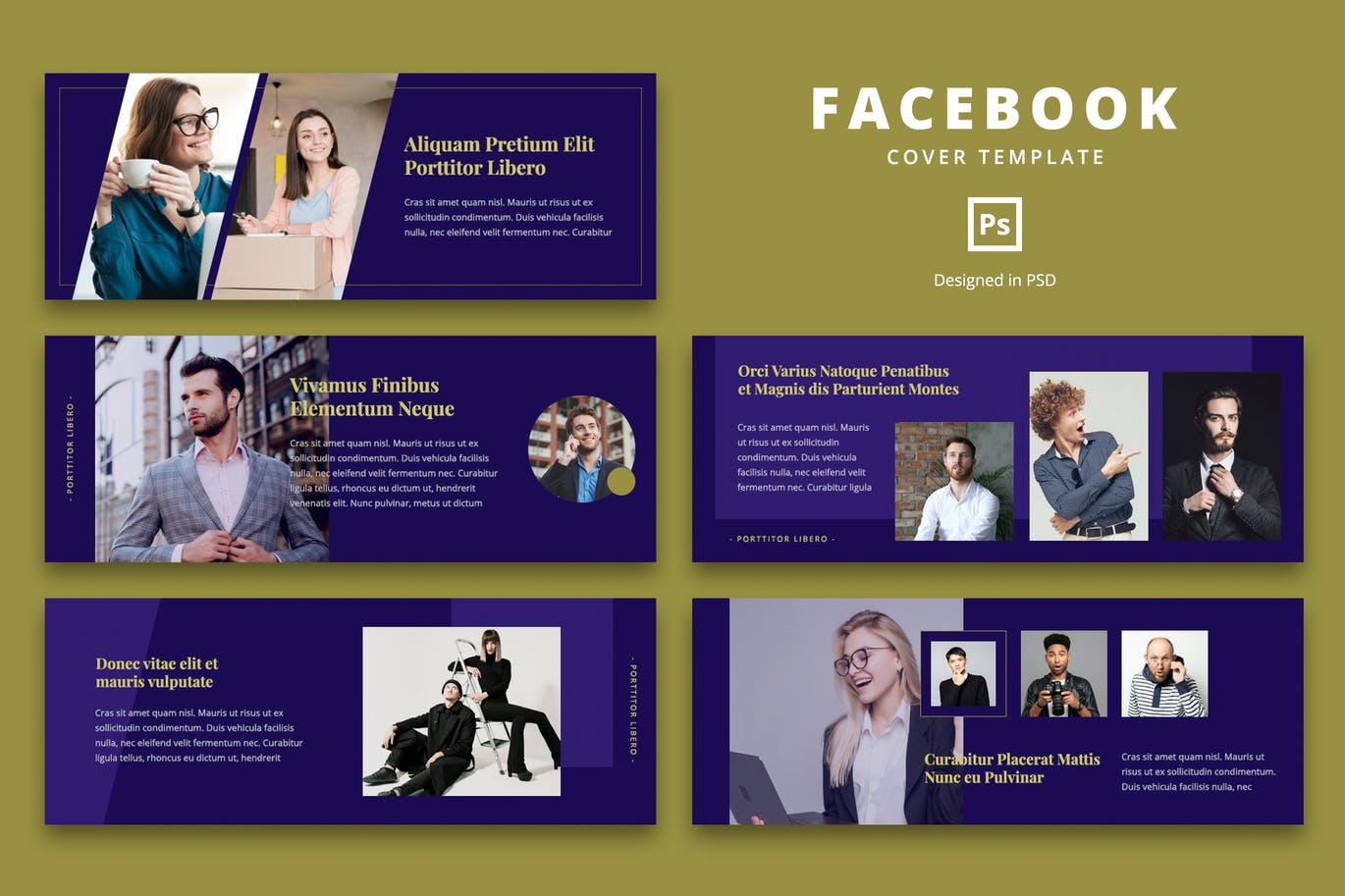 Facebook Cover Template Elegant and Luxury