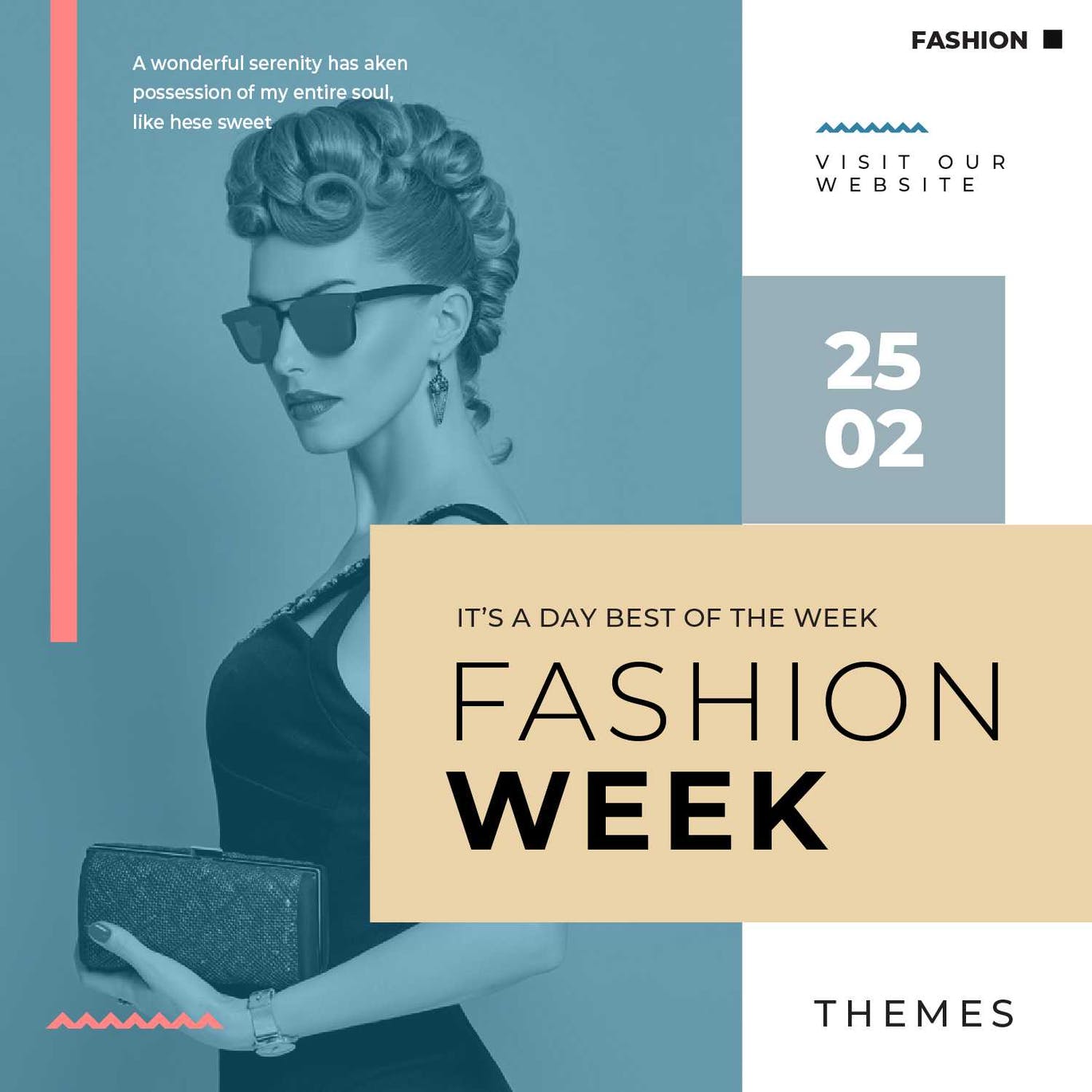 Fashion Week Instagram Feed Powerpoint Template