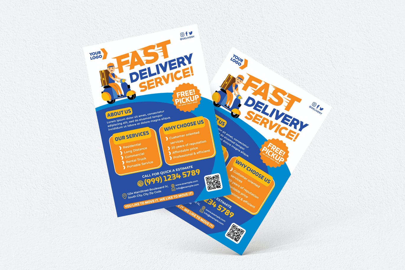 Fast Delivery Service Flyer