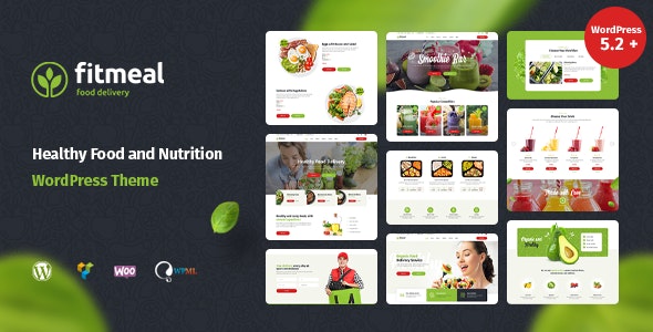 Fitmeal v1.2.2 - Organic Food Delivery & Healthy Eating WordPress Theme