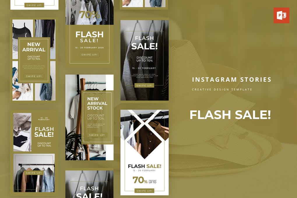 Flash Sale Instagram Story Powerpoint Template