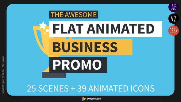 Flat Animated Business Promo