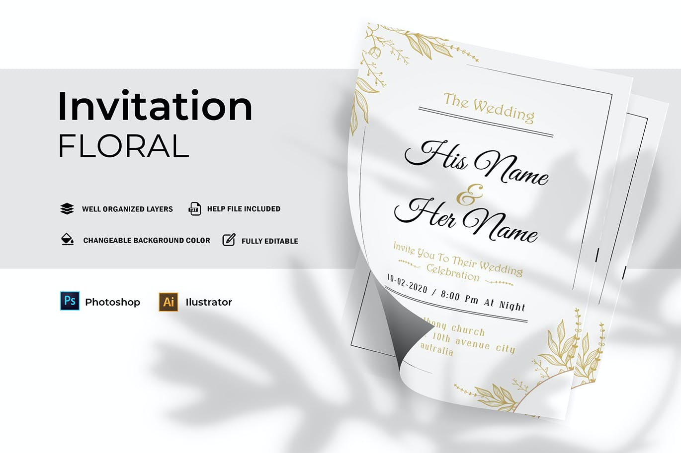 Floral Wedding | Invitation