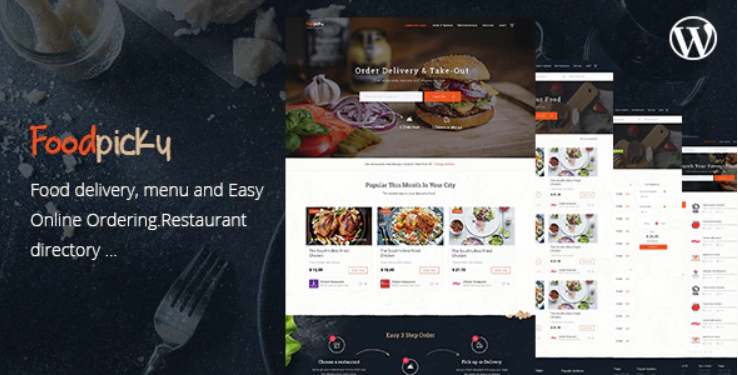 FoodPicky v1.27 - WP food catalog and delivery template