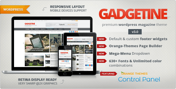 Gadgetine v3.3.0 - premium WordPress news portal template
