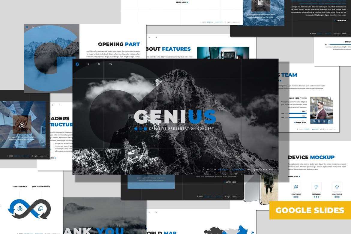 Genius - Multipurpose Google Slides Template