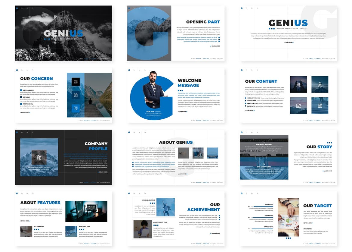 Genius - Multipurpose Powerpoint Template