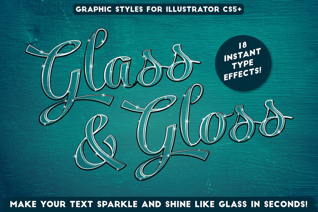 Glass & Gloss Text Effects