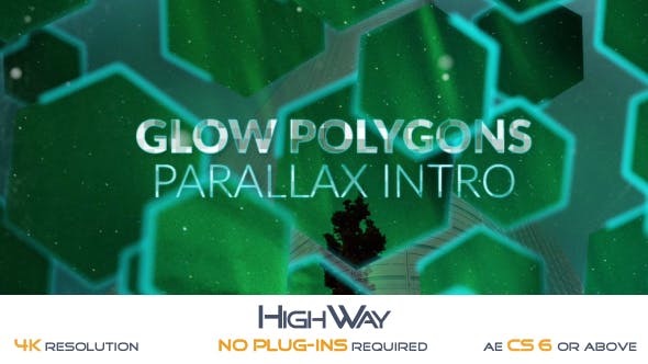 Glow Polygons Parallax Intro