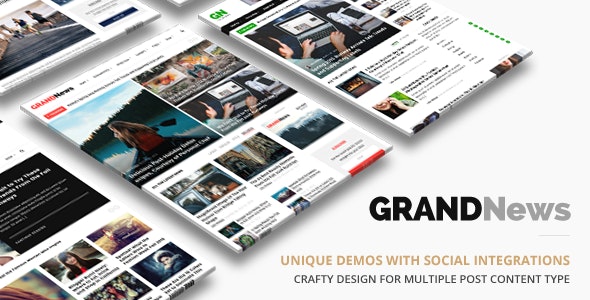 Grand News v3.1 NULLED | WordPress news theme
