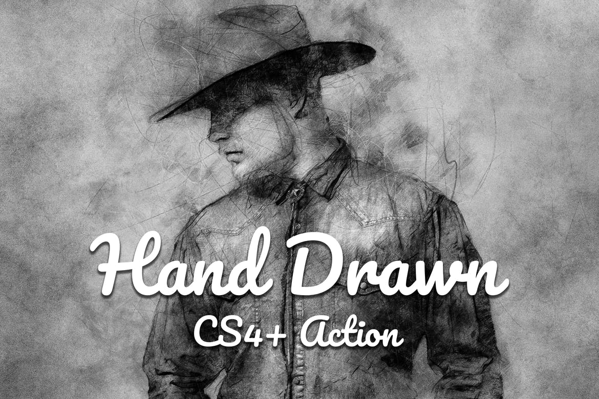 Hand Drawn CS4+ Photoshop Action
