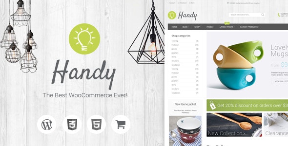 Handy v5.1.0 - Handmade WordPress WooCommerce Template