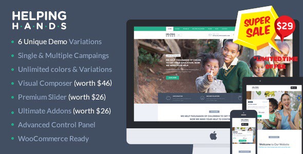 HelpingHands v2.7.3 - WordPress Charity Template