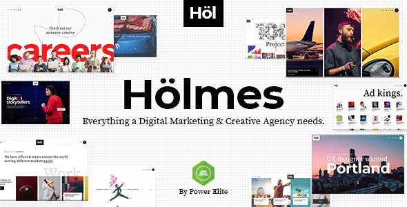 Holmes v1.2 NULLED - WordPress Digital Agency Theme