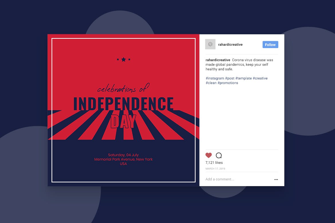 Independence Day Instagram Post