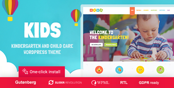 KIDZ v2.8 - template for children's goods store WordPress