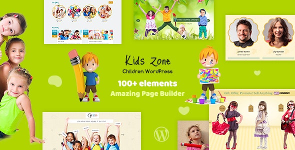 Kids Zone v5.2 - childrens WordPress template