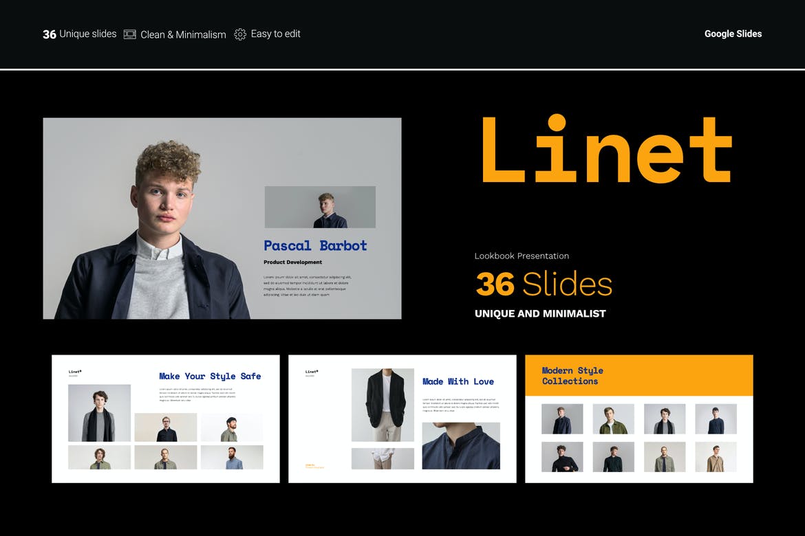 Linet Lookbook Presentation - Google Slides