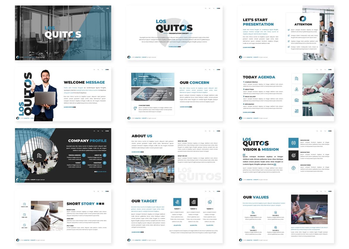 Los Quitos - Business Powerpoint Template