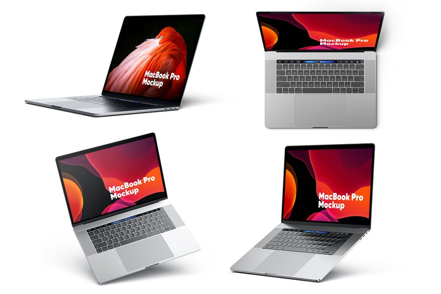 MacBook Pro Mockups Set