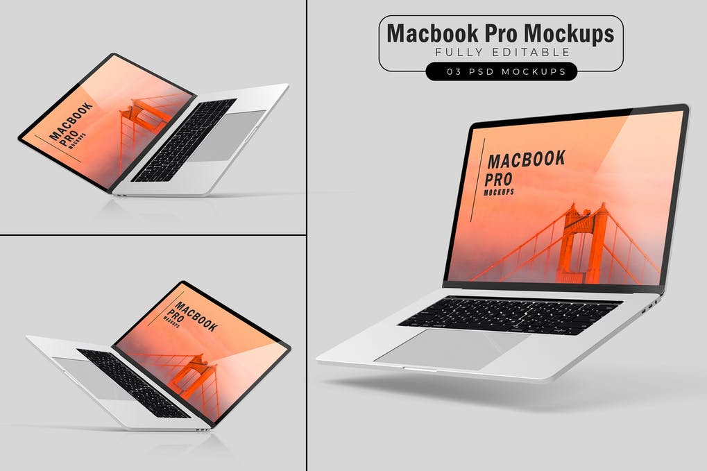 Macbook Pro Mockups V.3